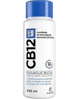CB12 Enjuague bucal – Combate la causa principal del mal aliento – efecto probado científicamente durante 12 horas – 250ml Foto de portada de CB12 Enjuague bucal - Combate la causa principal del mal aliento - efecto probado científicamente durante 12 horas - 250ml