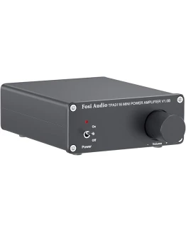 Fosi Audio V1.0B Altavoz Amplificador Estéreo 50W x 2, Amplificador de Audio de 2 Canales Mini HiFi Clase D Integrado TPA3116 con Fuente de Alimentación de 19V, 4.74A Foto de portada de Fosi Audio V1.0B Altavoz Amplificador Estéreo 50W x 2, Amplificador de Audio de 2 Canales Mini HiFi Clase D Integrado TPA3116 con Fuente de Alimentación de 19V, 4.74A
