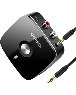 UGREEN Receptor Bluetooth 5.1 aptX HD Audio Adaptador 2RCA 3.5 mm HiFi EDR Baja Latencia Inalámbrico Compatible con Teléfono Tablet Altavoz Amplificador Foto de portada de UGREEN Receptor Bluetooth 5.1 aptX HD Audio Adaptador 2RCA 3.5 mm HiFi EDR Baja Latencia Inalámbrico Compatible con Teléfono Tablet Altavoz Amplificador