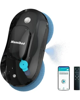 Mamibot W110-P Robot de Limpieza de Ventanas con rociador de Agua anticaída con aplicación y Control Remoto para Azulejos de Vidrio 12 paños (Negro) Foto de portada de Mamibot W110-P Robot de Limpieza de Ventanas con rociador de Agua anticaída con aplicación y Control Remoto para Azulejos de Vidrio 12 paños (Negro)