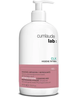 Cumlaude Lab Higiene Íntima CLX – Gel Limpiador con Clorhexidina que aporta una Acción Higienizante y Protectora – con Activo Vegetal y pH Neutro – 500 ml Foto de portada de Cumlaude Lab Higiene Íntima CLX - Gel Limpiador con Clorhexidina que aporta una Acción Higienizante y Protectora - con Activo Vegetal y pH Neutro - 500 ml