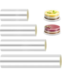 VFANDV Acetato Repostería Rollo, 6/8/10/15cm x 10m Lámina para Bordes de Tartas Tiras de Acetato para Tartas Reutilizables para la Decoración de Tartas de Mousse Anillos de Postre (4) Foto de portada de VFANDV Acetato Repostería Rollo, 6/8/10/15cm x 10m Lámina para Bordes de Tartas Tiras de Acetato para Tartas Reutilizables para la Decoración de Tartas de Mousse Anillos de Postre (4)