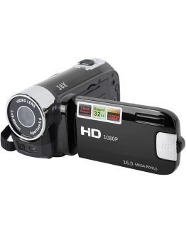 Videocámara con Cámara de Video HD, Cámara Portátil 1080P 16MP DV, Cámara de Video con Zoom Digital de Pantalla Giratoria TFT de 2.7 Pulgadas, Cámara de Viaje con Zoom Digital 16X (Negro) Foto de portada de Videocámara con Cámara de Video HD, Cámara Portátil 1080P 16MP DV, Cámara de Video con Zoom Digital de Pantalla Giratoria TFT de 2.7 Pulgadas, Cámara de Viaje con Zoom Digital 16X (Negro)