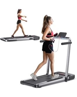 Cinta de Correr Plegable 2 en 1,FLYLINKTECH Home Cinta de Andar Silencioso con Bluetooth, hasta 14 km/h, 40 * 100cm cinturón para Correr, 12 Modos de Ejercicio, Pantalla táctil LCD Foto de portada de Cinta de Correr Plegable 2 en 1,FLYLINKTECH Home Cinta de Andar Silencioso con Bluetooth, hasta 14 km/h, 40 * 100cm cinturón para Correr, 12 Modos de Ejercicio, Pantalla táctil LCD