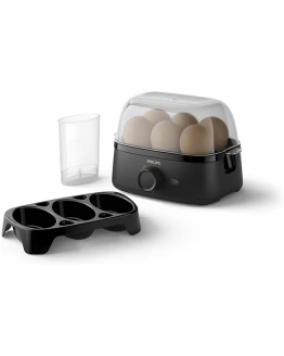 Philips Cuece huevos Serie 3000, Tamaño familiar hasta 6 huevos (blandos, medios, duros, escalfados), Fácil de limpiar, Bandeja para escalfar y perforador de huevos, 400 W, Diseño compacto (HD9137/90) Foto de portada de Philips Cuece huevos Serie 3000, Tamaño familiar hasta 6 huevos (blandos, medios, duros, escalfados), Fácil de limpiar, Bandeja para escalfar y perforador de huevos, 400 W, Diseño compacto (HD9137/90)