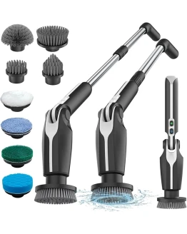 Leebein Cepillo Eléctrico Limpieza Hogar, 2024 Fregadora Giratoria Eléctrica con 8 Cepillo Reemplazables, Control Remoto, 2 Velocidades de Rotación y Mango Ajustable 38-132CM para Baño/Cocina/Coche Foto de portada de Leebein Cepillo Eléctrico Limpieza Hogar, 2024 Fregadora Giratoria Eléctrica con 8 Cepillo Reemplazables, Control Remoto, 2 Velocidades de Rotación y Mango Ajustable 38-132CM para Baño/Cocina/Coche
