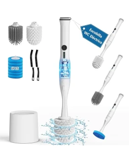 Leebein Cepillo Eléctrico para Inodoro, Scrubber Eléctrico para Cuveta de Inodoro con 8 Cabezales Reemplazables, Cepillo Desechable para Inodoro con 6 Recargas de Limpiador, 2 Cepillos para Ranuras Foto de portada de Leebein Cepillo Eléctrico para Inodoro, Scrubber Eléctrico para Cuveta de Inodoro con 8 Cabezales Reemplazables, Cepillo Desechable para Inodoro con 6 Recargas de Limpiador, 2 Cepillos para Ranuras