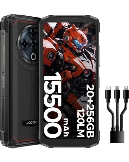 DOOGEE Fire6 Power Movil Irrompible 20GB+256GB/2TB Móvil Rugerizado, 15500mAh, 6.56” HD+ 90Hz Movil Resistente, Cámara 50MP Telefono Movil Android 14, Dual 4G SIM/NFC/OTG/Face ID/Huella Dactilar Foto de portada de DOOGEE Fire6 Power Movil Irrompible 20GB+256GB/2TB Móvil Rugerizado, 15500mAh, 6.56” HD+ 90Hz Movil Resistente, Cámara 50MP Telefono Movil Android 14, Dual 4G SIM/NFC/OTG/Face ID/Huella Dactilar