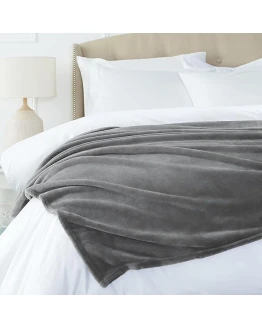 Amazon Basics Manta arrullo de Felpa de Terciopelo Suave, no calefactable, Gris, 168 x 229 cm Foto de portada de Amazon Basics Manta arrullo de Felpa de Terciopelo Suave, no calefactable, Gris, 168 x 229 cm