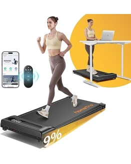 Cinta de Correr Eléctrica con 9% Inclinación,3.0HP Cinta de Andar para Caminar el Hogar Debajo del Escritorio, 1-8 km/h,Control Remoto Magnético con Función de Silencio, Pantalla LCD, MAX.120 kg Foto de portada de Cinta de Correr Eléctrica con 9% Inclinación,3.0HP Cinta de Andar para Caminar el Hogar Debajo del Escritorio, 1-8 km/h,Control Remoto Magnético con Función de Silencio, Pantalla LCD, MAX.120 kg