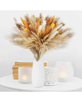 Sosayet Pampas Secas Decoracion, 100 Piezas Flores Secas Naturales 40-44 cm, Ramos de Flores Secas Naturales Decoración para el Hogar, Hierba de Pampa Esponjosas para Decoracion Boho Fiestas Bodas Foto de portada de Sosayet Pampas Secas Decoracion, 100 Piezas Flores Secas Naturales 40-44 cm, Ramos de Flores Secas Naturales Decoración para el Hogar, Hierba de Pampa Esponjosas para Decoracion Boho Fiestas Bodas