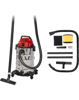 Einhell Aspirador en seco y húmedo TC-VC 1930 S (1500 W, manguera de 250 cm Ø 36 mm incl. prolongación de 3 piezas, accesorio combinado para alfombras/suelos lisos y boquilla para hendiduras) Rojo Foto de portada de Einhell Aspirador en seco y húmedo TC-VC 1930 S (1500 W, manguera de 250 cm Ø 36 mm incl. prolongación de 3 piezas, accesorio combinado para alfombras/suelos lisos y boquilla para hendiduras) Rojo