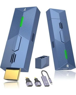 HDMI Inalámbrico, Transmisor Hdmi Inalambrico, 4K hdmi Inalámbrico Transmisor y Receptor, Hdmi Wireless para Transmitir Video y Audio Desde una Portátil/PC/TV Box/Proyector, Plug & Play Foto de portada de HDMI Inalámbrico, Transmisor Hdmi Inalambrico, 4K hdmi Inalámbrico Transmisor y Receptor, Hdmi Wireless para Transmitir Video y Audio Desde una Portátil/PC/TV Box/Proyector, Plug & Play