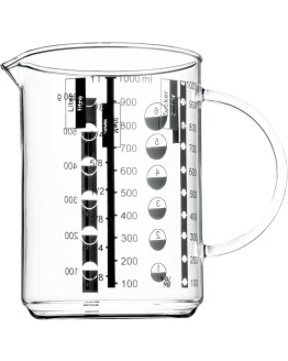 WMF Gourmet – Jarra de Medida de Cristral Borosilicatado Resistente al Calor con Escala para Litros, Mililitros, Tazas y Gramos Foto de portada de WMF Gourmet - Jarra de Medida de Cristral Borosilicatado Resistente al Calor con Escala para Litros, Mililitros, Tazas y Gramos