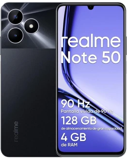 realme Note 50 Smartphone Android, Teléfono Móvil 4G Dual SIM, Pantalla LCD de 6,74″, 4GB RAM 128GB ROM, Batería 5000 mAh, Cámara de 13 MP con Inteligencia Artificial, sin Adaptador, Negro Foto de portada de realme Note 50 Smartphone Android, Teléfono Móvil 4G Dual SIM, Pantalla LCD de 6,74", 4GB RAM 128GB ROM, Batería 5000 mAh, Cámara de 13 MP con Inteligencia Artificial, sin Adaptador, Negro