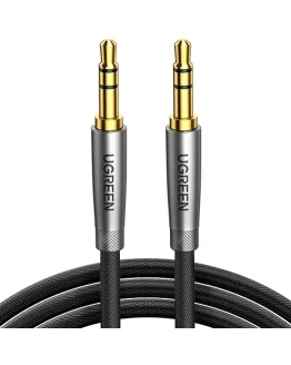 UGREEN Cable Audio Jack 3.5mm Macho HiFi Estéreo Nylon Trenzado Auxiliar Compatible con Autoradio Auriculares Altavoz TV iPhone MP3 (2M) Foto de portada de UGREEN Cable Audio Jack 3.5mm Macho HiFi Estéreo Nylon Trenzado Auxiliar Compatible con Autoradio Auriculares Altavoz TV iPhone MP3 (2M)