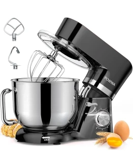 Batidora Amasadora, POWWA Amasadora de Pan Repostería 1500W, 6 Velocidades con Pulso, Potente y Bajo Ruido, Robot de Cocina Amasador Multifuncional, Bol de Acero Inoxidable 5.5 L Capacidad Foto de portada de Batidora Amasadora, POWWA Amasadora de Pan Repostería 1500W, 6 Velocidades con Pulso, Potente y Bajo Ruido, Robot de Cocina Amasador Multifuncional, Bol de Acero Inoxidable 5.5 L Capacidad