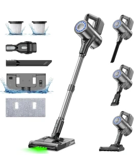 VersLife Aspiradora sin Cable con Mopa, S7 Plus 40Kpa, Aspira y Friega 2 en 1, Aspirador Escoba sin Cable y Fregasuelos con Luz Verde, Ideal para Cualquier Superficie y Pelos de Mascotas Foto de portada de VersLife Aspiradora sin Cable con Mopa, S7 Plus 40Kpa, Aspira y Friega 2 en 1, Aspirador Escoba sin Cable y Fregasuelos con Luz Verde, Ideal para Cualquier Superficie y Pelos de Mascotas