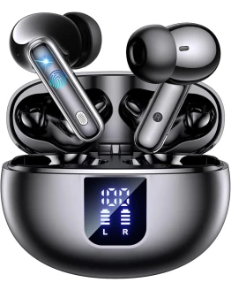 EUQQ Auriculares Inalámbricos-Auriculares Intrauditivos Bluetooth 5.4,Micrófono Estéreo con Cancelación de Ruido ANC,Pantalla LED de 46 Horas de Tiempo de Reproducción Cascos Inalámbricos IP7 Foto de portada de EUQQ Auriculares Inalámbricos-Auriculares Intrauditivos Bluetooth 5.4,Micrófono Estéreo con Cancelación de Ruido ANC,Pantalla LED de 46 Horas de Tiempo de Reproducción Cascos Inalámbricos IP7