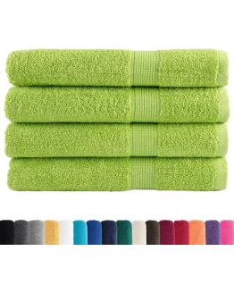 vidaXL Toallas Premium 4 uds algodón Verde Manzana 100×200 cm 600 gsm, Toalla de Playa, Toalla de Playa, Toalla de baño Grande, Toalla de baño Foto de portada de vidaXL Toallas Premium 4 uds algodón Verde Manzana 100x200 cm 600 gsm, Toalla de Playa, Toalla de Playa, Toalla de baño Grande, Toalla de baño