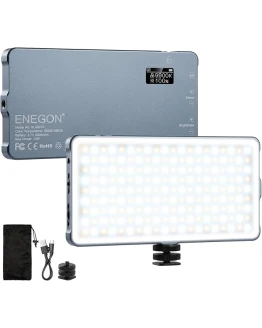 ENEGON 4000mAh Recargable Luz de Vídeo LED Bicolor Montable con Mini Panel para Cámaras DSLR Profesionales | Iluminación de Vídeo Foto | Se Adapta a iPhone, Sony, Canon, Nikon, Fuji, Panasonic y más Foto de portada de ENEGON 4000mAh Recargable Luz de Vídeo LED Bicolor Montable con Mini Panel para Cámaras DSLR Profesionales | Iluminación de Vídeo Foto | Se Adapta a iPhone, Sony, Canon, Nikon, Fuji, Panasonic y más