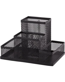 D.RECT Organizador de Escritorio | Portalápices de Metal con Soporte de Malla para Notas | 103 x 154 x 103 mm | Multifuncional | Accesorio de Almacenamiento de Oficina | Negro Foto de portada de D.RECT Organizador de Escritorio | Portalápices de Metal con Soporte de Malla para Notas | 103 x 154 x 103 mm | Multifuncional | Accesorio de Almacenamiento de Oficina | Negro