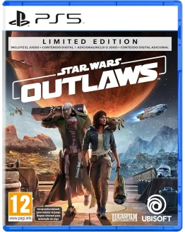 Star Wars Outlaws Limited Edition (Exclusive to Amazon.es) (PS5) Foto de portada de Star Wars Outlaws Limited Edition (Exclusive to Amazon.es) (PS5)