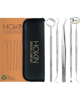 HOKIN Limpieza Dental y Blanqueamiento, 5 Piezas de Acero Inoxidable, Para Hombres, Mujeres, Niños y Mascota. Foto de portada de HOKIN Limpieza Dental y Blanqueamiento, 5 Piezas de Acero Inoxidable, Para Hombres, Mujeres, Niños y Mascota.