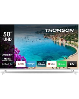 THOMSON 50 Pulgadas UHD TV Smart Android TV (WLAN, HDR, sintonizador Triple DVB-C/S2/T2, Control de Voz) – 50UA5S13W-2023 Foto de portada de THOMSON 50 Pulgadas UHD TV Smart Android TV (WLAN, HDR, sintonizador Triple DVB-C/S2/T2, Control de Voz) – 50UA5S13W-2023