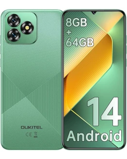 OUKITEL C53 Telefonos Moviles Libres, 6.6“ Pantalla HD+ Smartphone Android 14, 8GB(4+4) RAM+64GB ROM/TF 1TB Teléfono Móvil, Batería 4300mAh, Cámara 13MP, 4G Dual SIM/Octa-Core/GPS – Verde Foto de portada de OUKITEL C53 Telefonos Moviles Libres, 6.6“ Pantalla HD+ Smartphone Android 14, 8GB(4+4) RAM+64GB ROM/TF 1TB Teléfono Móvil, Batería 4300mAh, Cámara 13MP, 4G Dual SIM/Octa-Core/GPS - Verde