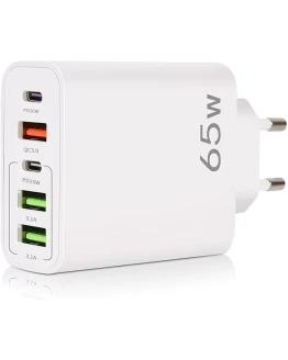 YIIFELL Cargador USB C, 65 W 5 Puertos Cargador USB C con Cargador Rápido Inteligente QC 3.0, Adaptador de Corriente USB para iPhone 15 14 13 12 11 Pro MAX SE 2020 XS XR 8 7, Samsung, Tablet Foto de portada de YIIFELL Cargador USB C, 65 W 5 Puertos Cargador USB C con Cargador Rápido Inteligente QC 3.0, Adaptador de Corriente USB para iPhone 15 14 13 12 11 Pro MAX SE 2020 XS XR 8 7, Samsung, Tablet