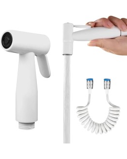 Pulverizador de bidé de acero inoxidable con manguera de ducha telescópica de 200 cm de ABS para higiene personal, 2 unidades para tuberías de agua, inodoros, bidé, baño, pulverizador de mano Foto de portada de Pulverizador de bidé de acero inoxidable con manguera de ducha telescópica de 200 cm de ABS para higiene personal, 2 unidades para tuberías de agua, inodoros, bidé, baño, pulverizador de mano