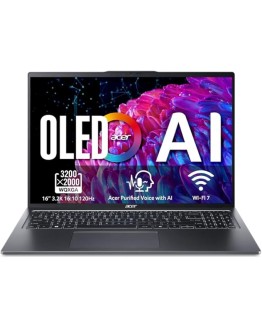 Acer Swift Go 16 SFG16-72-99Q7 – Ordenador Portátil 16″ WQHD OLED (Intel Core Ultra 9 185H, 32GB RAM, 1TB SSD, Intel Arc Graphics, Windows 11 Home) Plata – Teclado QWERTY Español Foto de portada de Acer Swift Go 16 SFG16-72-99Q7 - Ordenador Portátil 16" WQHD OLED (Intel Core Ultra 9 185H, 32GB RAM, 1TB SSD, Intel Arc Graphics, Windows 11 Home) Plata - Teclado QWERTY Español