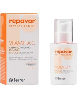 Repavar Revitalizante – Crema Contorno de Ojos con Acción Antiarrugas – Elaborada con Vitamina C – Previene la Aparición de Bolsas, Ojeras y Patas de Gallo – 15 ml Foto de portada de Repavar Revitalizante - Crema Contorno de Ojos con Acción Antiarrugas - Elaborada con Vitamina C - Previene la Aparición de Bolsas, Ojeras y Patas de Gallo - 15 ml