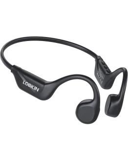 LOBKIN Auriculares Conducción Osea Bluetooth 5.4, Auriculares de Oído Abierto IPX5 Impermeables Auriculares Deportivos Oseos Inalámbricos para Fitness Ciclismo Correr (Negro) Foto de portada de LOBKIN Auriculares Conducción Osea Bluetooth 5.4, Auriculares de Oído Abierto IPX5 Impermeables Auriculares Deportivos Oseos Inalámbricos para Fitness Ciclismo Correr (Negro)