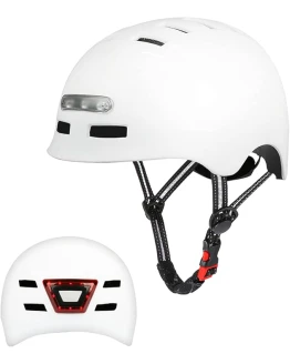 Casco de Bicicleta con Faro LED Integrado y Casco de Ciclismo Ligero de luz Trasera para Hombres y Mujeres Adultos Foto de portada de Casco de Bicicleta con Faro LED Integrado y Casco de Ciclismo Ligero de luz Trasera para Hombres y Mujeres Adultos