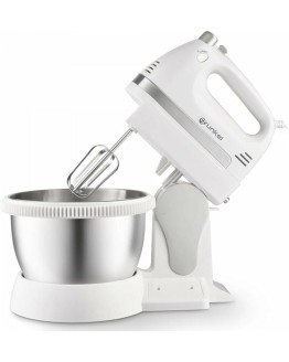 Grunkel – Batidora de Varillas Amasadora para repostería 5 velocidades – AM-350TURB05BOWL – Incluye Bowl y dos varillas diferentes para mezclar y Amasar, Para Panadería y Repostería – Blanco (350W) Foto de portada de Grunkel - Batidora de Varillas Amasadora para repostería 5 velocidades - AM-350TURB05BOWL - Incluye Bowl y dos varillas diferentes para mezclar y Amasar, Para Panadería y Repostería - Blanco (350W)