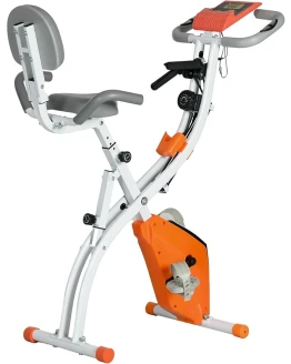 HOMCOM Bicicleta Estática Plegable Regulable en Altura Resistencia Magnética Ajustable Bicicleta de Ejercicio Fitness con Pantalla LCD y Asiento con Respaldo Sensor de Pulso 105x48x118 cm Foto de portada de HOMCOM Bicicleta Estática Plegable Regulable en Altura Resistencia Magnética Ajustable Bicicleta de Ejercicio Fitness con Pantalla LCD y Asiento con Respaldo Sensor de Pulso 105x48x118 cm