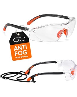 SAFEYEAR Mujer Gafas de Seguridad antirrayas, EN166, Certificación SG003, Antivaho, Protección UV, para Mujeres, Antivaho, Z87 Foto de portada de SAFEYEAR Mujer Gafas de Seguridad antirrayas, EN166, Certificación SG003, Antivaho, Protección UV, para Mujeres, Antivaho, Z87
