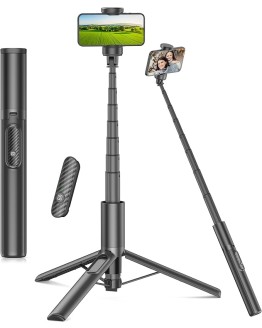 Gahenwo 153cm Palo Selfie Trípode Móvil, Todo En Uno Trípode del Teléfono con Mando a Distancia y 360 ° de Rotación De Soporte del Teléfono, Tripode para Movil Compatible con 4»-7» iPhone/Android Foto de portada de Gahenwo 153cm Palo Selfie Trípode Móvil, Todo En Uno Trípode del Teléfono con Mando a Distancia y 360 ° de Rotación De Soporte del Teléfono, Tripode para Movil Compatible con 4''-7'' iPhone/Android