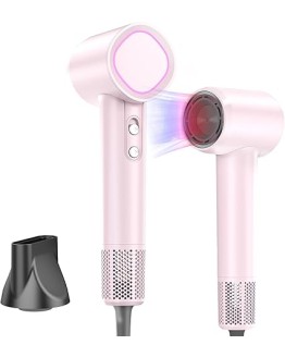 HEXTEK secador pelo, 1700W Secador Pelo profesional Ionico,motor sin escobillas de alta velocidad de 160.000 RPM, 500 Millones cuidado del cabello con iones negativos,para Viaje y Casa,Regalo(Rosa) Foto de portada de HEXTEK secador pelo, 1700W Secador Pelo profesional Ionico,motor sin escobillas de alta velocidad de 160.000 RPM, 500 Millones cuidado del cabello con iones negativos,para Viaje y Casa,Regalo(Rosa)