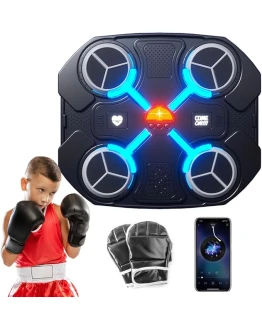 Zinueen Boxeo Pared Musical, Máquina de Boxeo Electrónica LED Montada en La Pared para Adultos, Diana de Caja de Música, Equipo de Impacto para el Hogar (27.5 * 32 CM) Foto de portada de Zinueen Boxeo Pared Musical, Máquina de Boxeo Electrónica LED Montada en La Pared para Adultos, Diana de Caja de Música, Equipo de Impacto para el Hogar (27.5 * 32 CM)