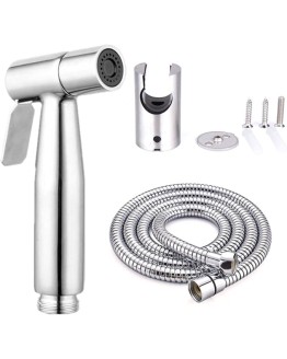 WEIDMAX Pulverizador de Bidé de Mano de Acero Inoxidable Para Inodoro,Bidé Mano Pulverizador Para WC,con Manguera y Soporte de 1.2M,Ideal Para la Higiene Personal Diaria Foto de portada de WEIDMAX Pulverizador de Bidé de Mano de Acero Inoxidable Para Inodoro,Bidé Mano Pulverizador Para WC,con Manguera y Soporte de 1.2M,Ideal Para la Higiene Personal Diaria