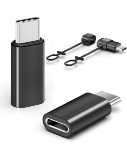 Zestiq Adaptador Lightning a USB C, adaptador de 2 piezas Lightning a USB-C para iPhone 16/16 Pro/16 Pro Max/16 Plus/iPhone 15/iPhone 15 Pro, Galaxy S24/S23, iPad, No para Auriculares/Audio/OTG, Negro Foto de portada de Zestiq Adaptador Lightning a USB C, adaptador de 2 piezas Lightning a USB-C para iPhone 16/16 Pro/16 Pro Max/16 Plus/iPhone 15/iPhone 15 Pro, Galaxy S24/S23, iPad, No para Auriculares/Audio/OTG, Negro