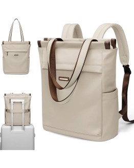 GOLF SUPAGS Bolso Convertible para Portátil, Mochila para Portátil para Mujer, Bolsa de Viaje Informal para Portátil de 15.6 Pulgadas, para la Escuela, los Viajes, el Trabajo (Albaricoque) Foto de portada de GOLF SUPAGS Bolso Convertible para Portátil, Mochila para Portátil para Mujer, Bolsa de Viaje Informal para Portátil de 15.6 Pulgadas, para la Escuela, los Viajes, el Trabajo (Albaricoque)
