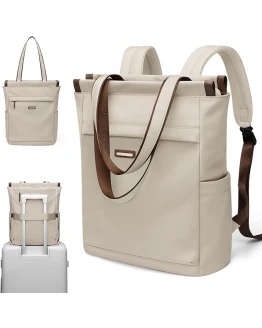 GOLF SUPAGS Bolso Convertible para Portátil, Mochila para Portátil para Mujer, Bolsa de Viaje Informal para Portátil de 15.6 Pulgadas, para la Escuela, los Viajes, el Trabajo (Albaricoque) Foto de portada de GOLF SUPAGS Bolso Convertible para Portátil, Mochila para Portátil para Mujer, Bolsa de Viaje Informal para Portátil de 15.6 Pulgadas, para la Escuela, los Viajes, el Trabajo (Albaricoque)