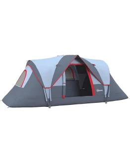 Outsunny Tienda de Campaña Familiar para 5 Personas Tienda de Acampada de Túnel Impermeable 3000mm+ Tienda de Camping con Bolsa de Transporte y Gancho para Pescar Senderismo 455x220x180 cm Foto de portada de Outsunny Tienda de Campaña Familiar para 5 Personas Tienda de Acampada de Túnel Impermeable 3000mm+ Tienda de Camping con Bolsa de Transporte y Gancho para Pescar Senderismo 455x220x180 cm