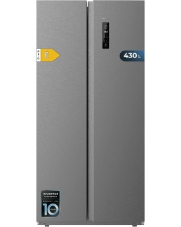Cecotec Frigorífico Americano 2 Puertas Bolero CoolMarket SBS 430 Dark E. Side by Side de 430 L, Altura 176 cm y 84 cm Ancho, Sistema Multi Air Flow, Total No Frost, Motor Inverter Plus Foto de portada de Cecotec Frigorífico Americano 2 Puertas Bolero CoolMarket SBS 430 Dark E. Side by Side de 430 L, Altura 176 cm y 84 cm Ancho, Sistema Multi Air Flow, Total No Frost, Motor Inverter Plus
