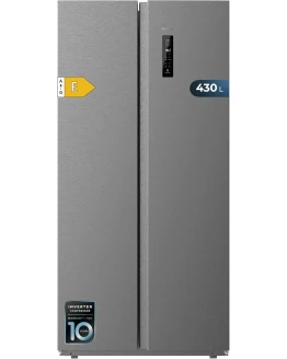 Cecotec Frigorífico Americano 2 Puertas Bolero CoolMarket SBS 430 Dark E. Side by Side de 430 L, Altura 176 cm y 84 cm Ancho, Sistema Multi Air Flow, Total No Frost, Motor Inverter Plus Foto de portada de Cecotec Frigorífico Americano 2 Puertas Bolero CoolMarket SBS 430 Dark E. Side by Side de 430 L, Altura 176 cm y 84 cm Ancho, Sistema Multi Air Flow, Total No Frost, Motor Inverter Plus