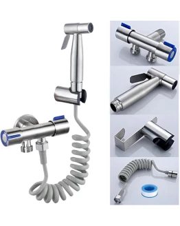 CHILL HOUSE Ducha Higienica para WC en Acero Inox con Grifo bidet, Manguera Bidet y Ducha bidet para Inodoro Completo – Grifo para WC con Ducha inodoro para Duchas Higienicas Foto de portada de CHILL HOUSE Ducha Higienica para WC en Acero Inox con Grifo bidet, Manguera Bidet y Ducha bidet para Inodoro Completo - Grifo para WC con Ducha inodoro para Duchas Higienicas